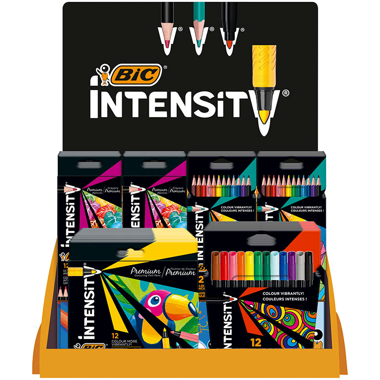 COUNTER DISPLAY : BIC INTENSITY COLORING